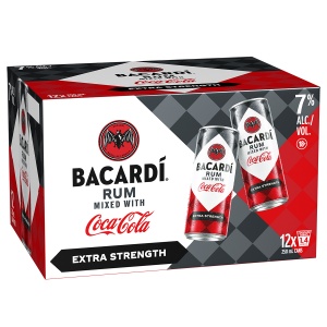 Picture of Bacardi & Coca Cola 7% 12pk Cans 250ml